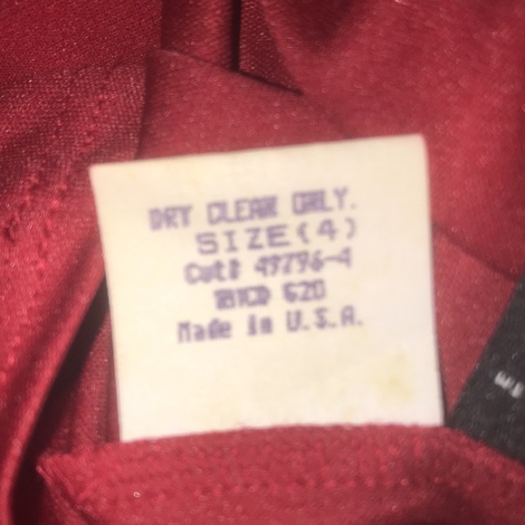 LAUNDRY by Shelli Segal Red halter midi dress 3 button collar size 4 - Picture 6 of 10